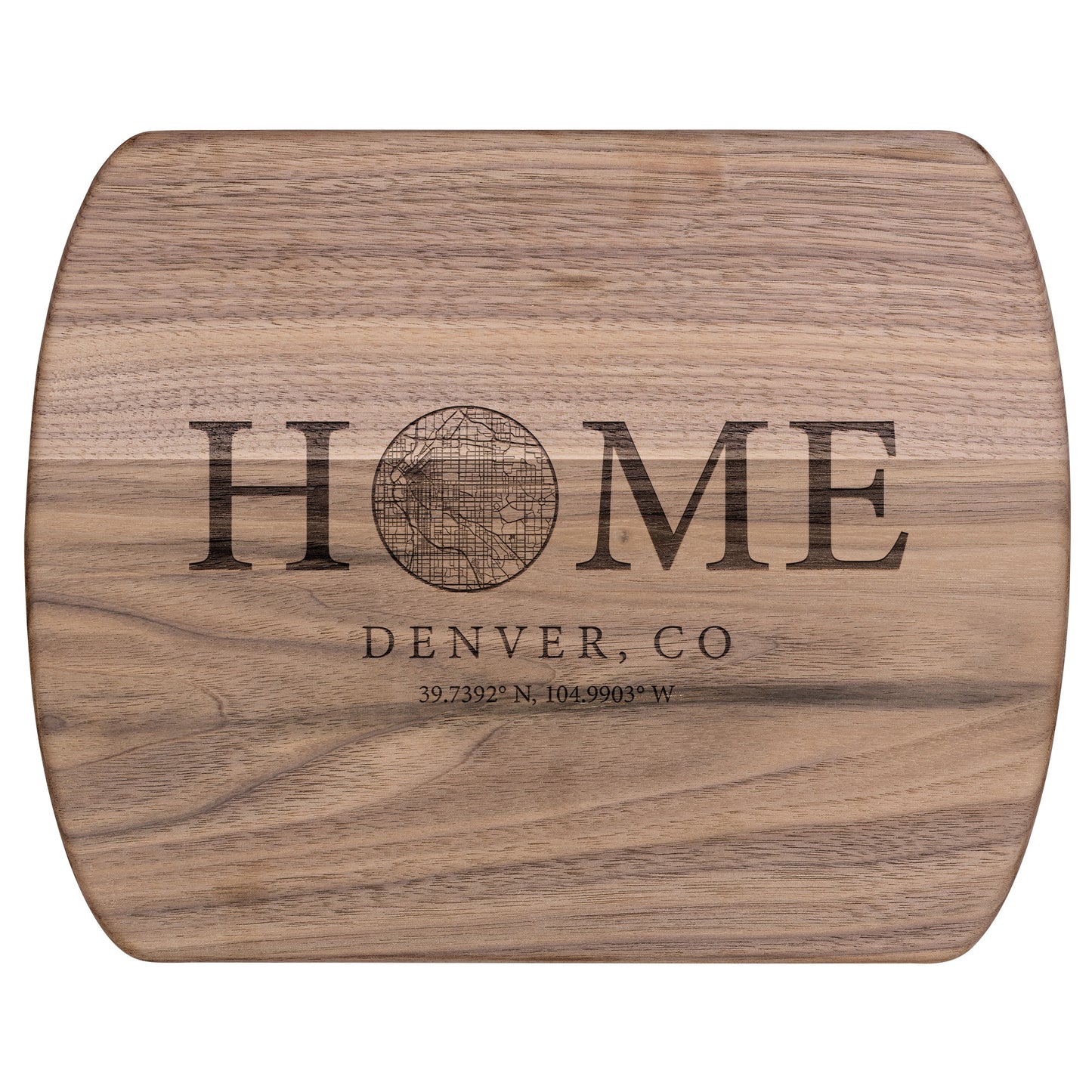 Custom City Hardwood Cutting Board