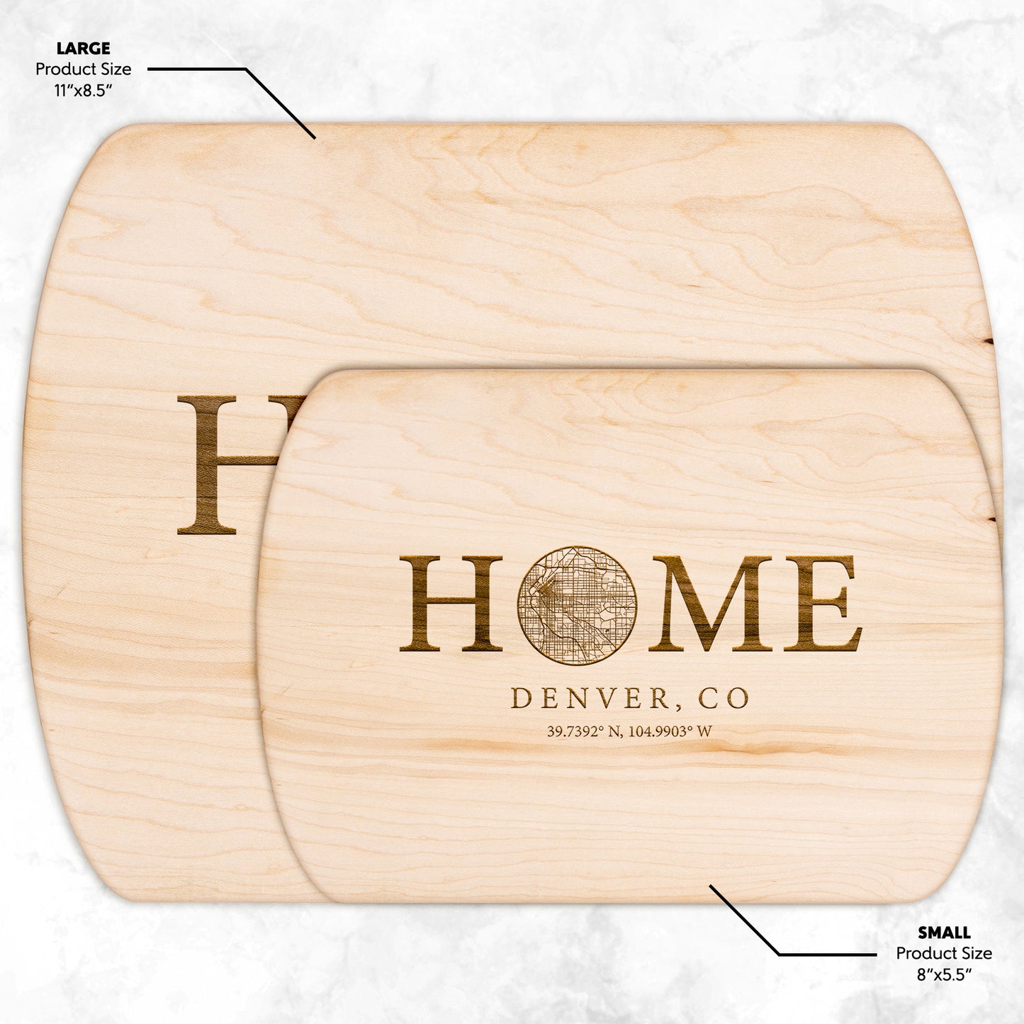 Custom City Hardwood Cutting Board