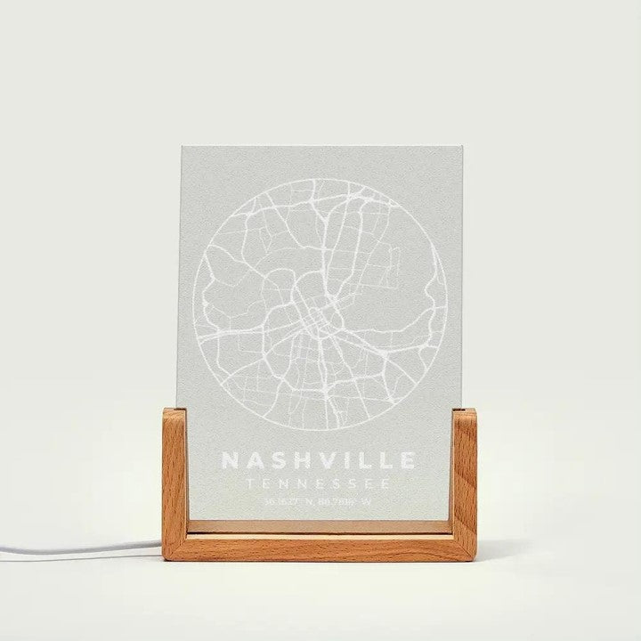 Custom Map LED Night Light