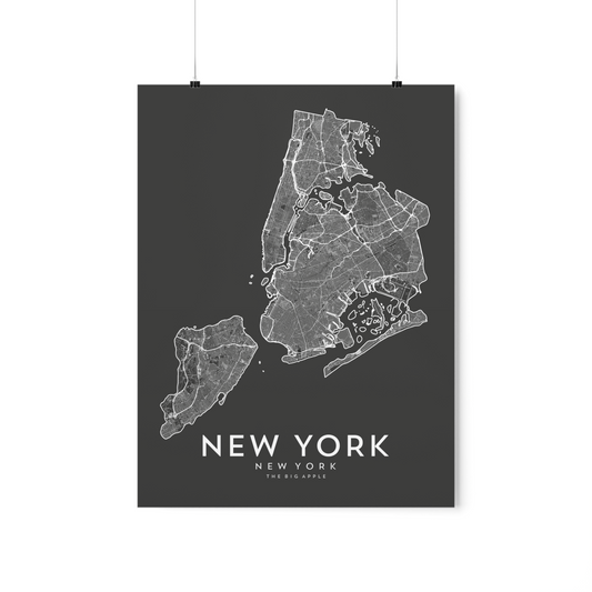 New York, NY Map Print