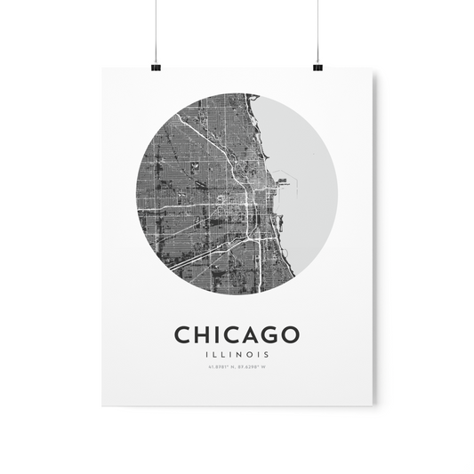 Chicago, IL Map Print