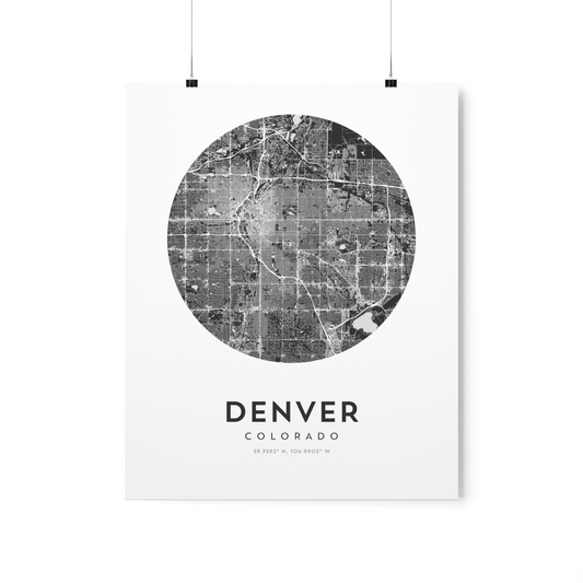 Denver, CO Map Print