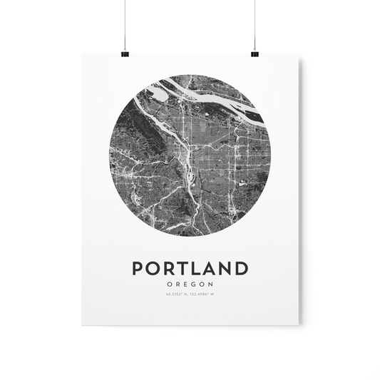 Portland, OR Map Print