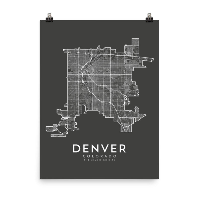 Denver, CO Map Print