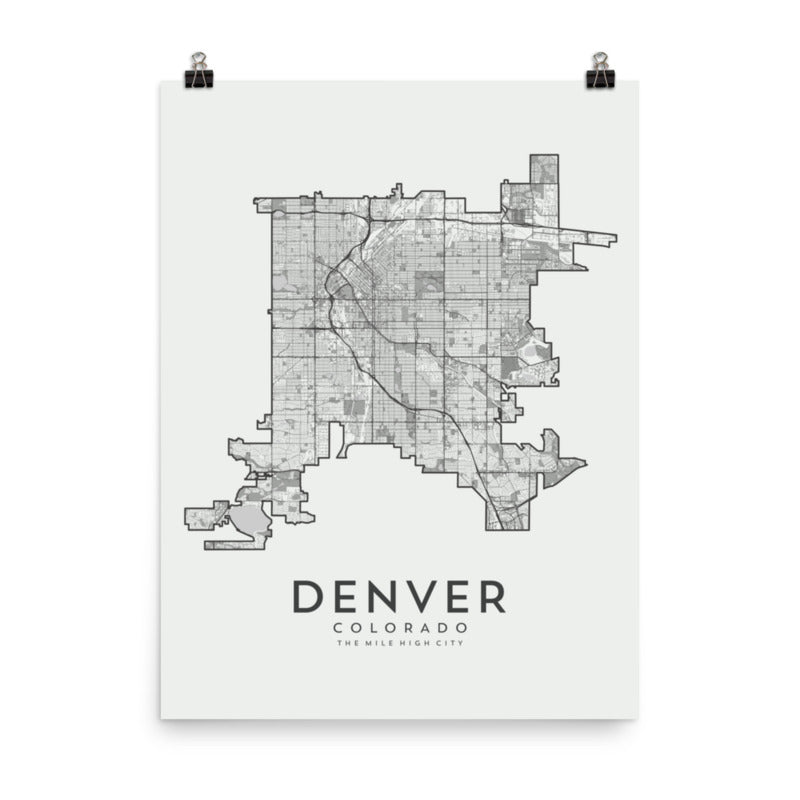 Denver, CO Map Print