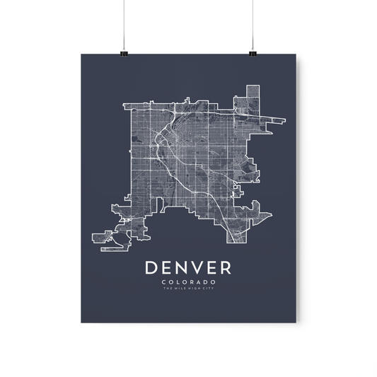 Denver, CO Map Print