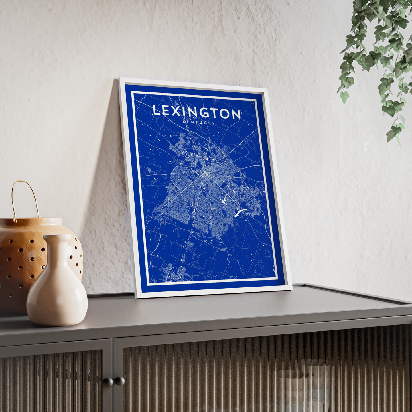 Lexington KY - College Town Map Print