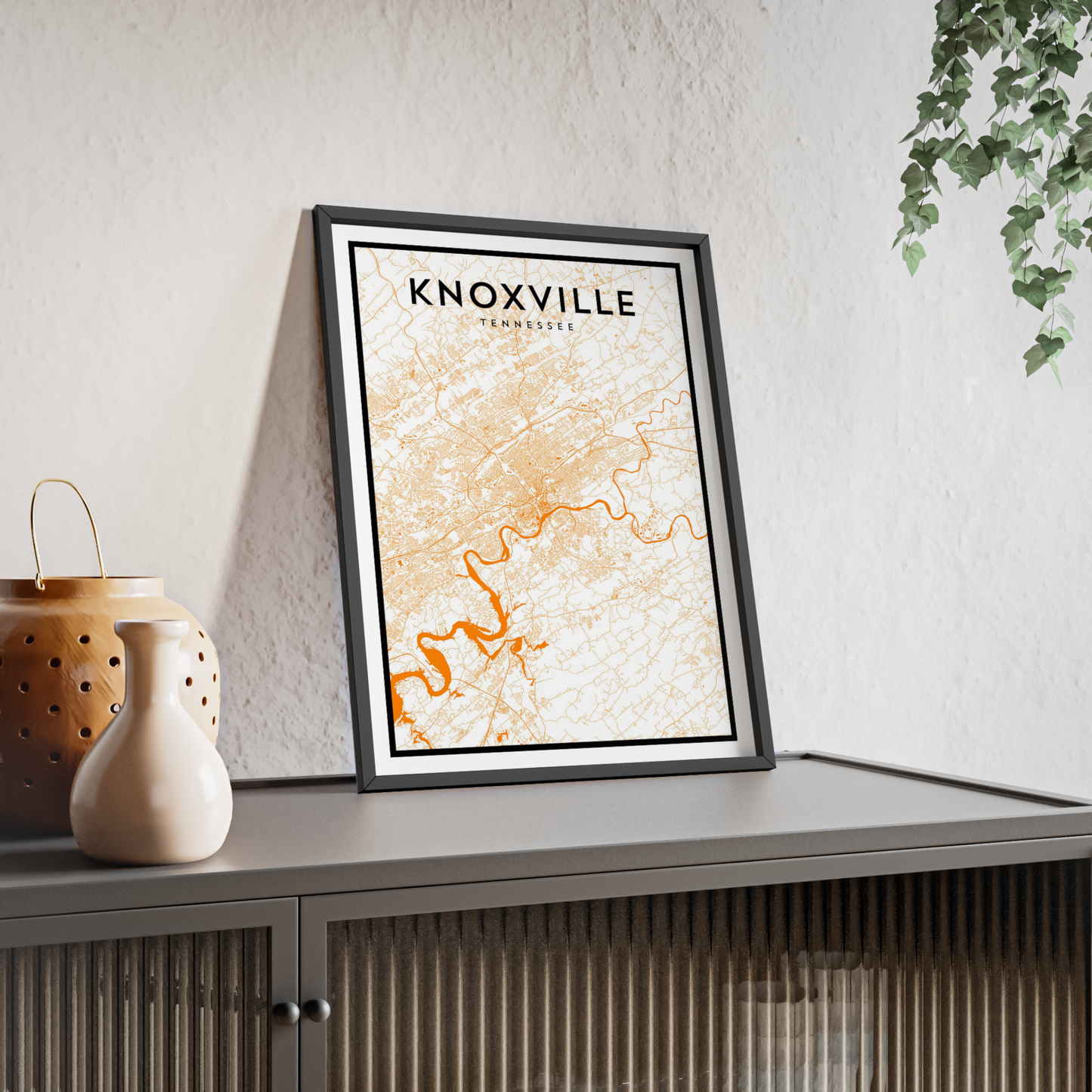 Knoxville TN - College Town Map Print