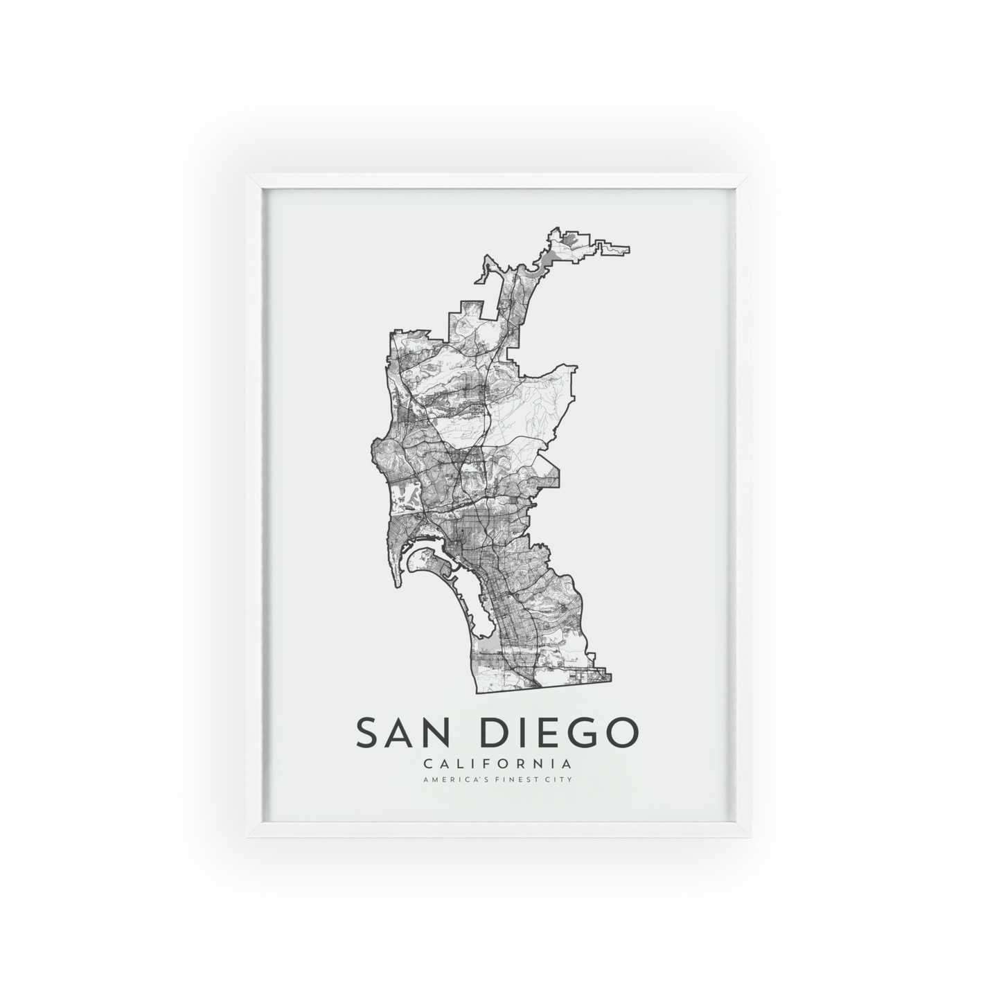 San Diego, CA Map Print