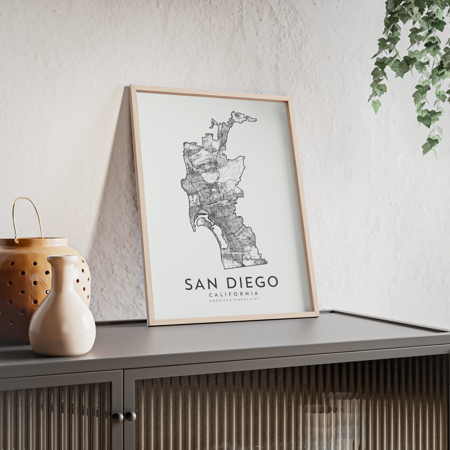 San Diego, CA Map Print