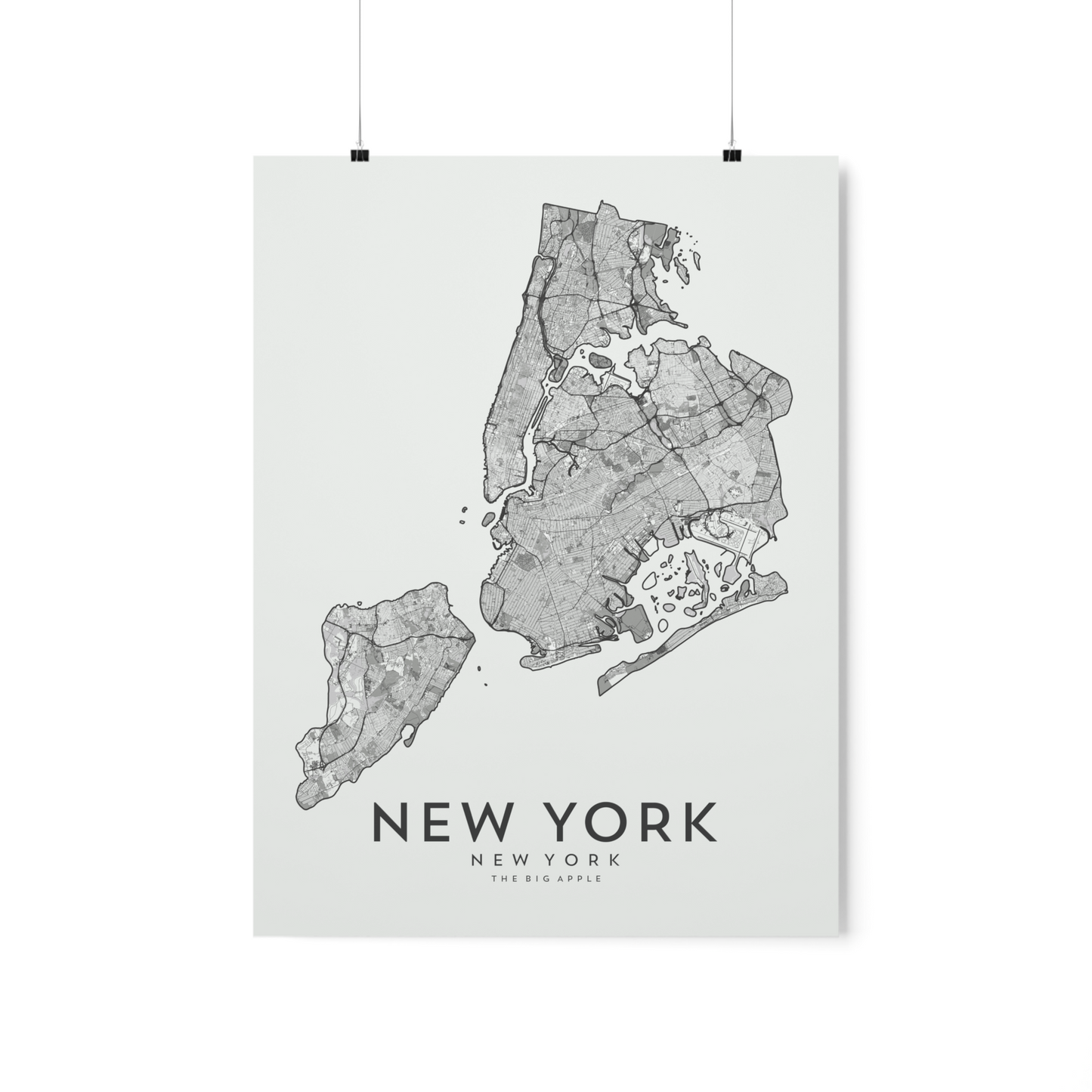 New York, NY Map Print