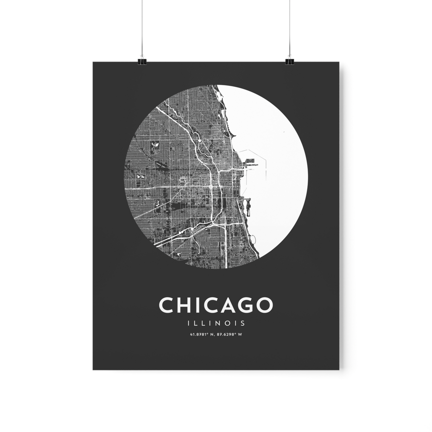 Chicago, IL Map Print