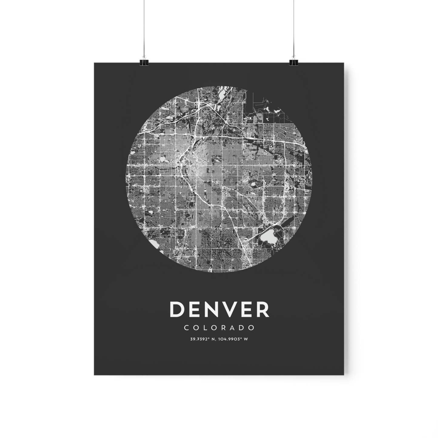 Denver, CO Map Print