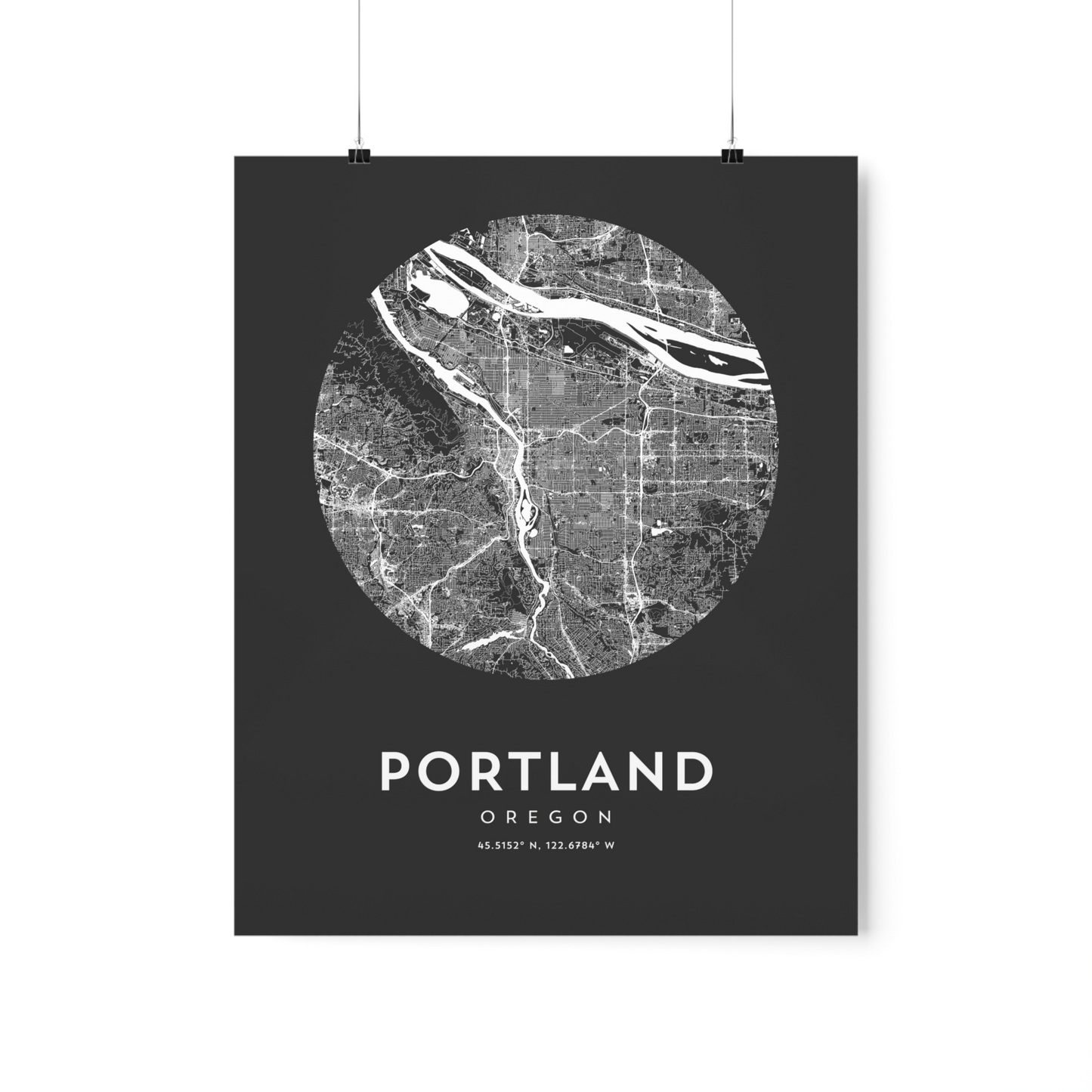 Portland, OR Map Print