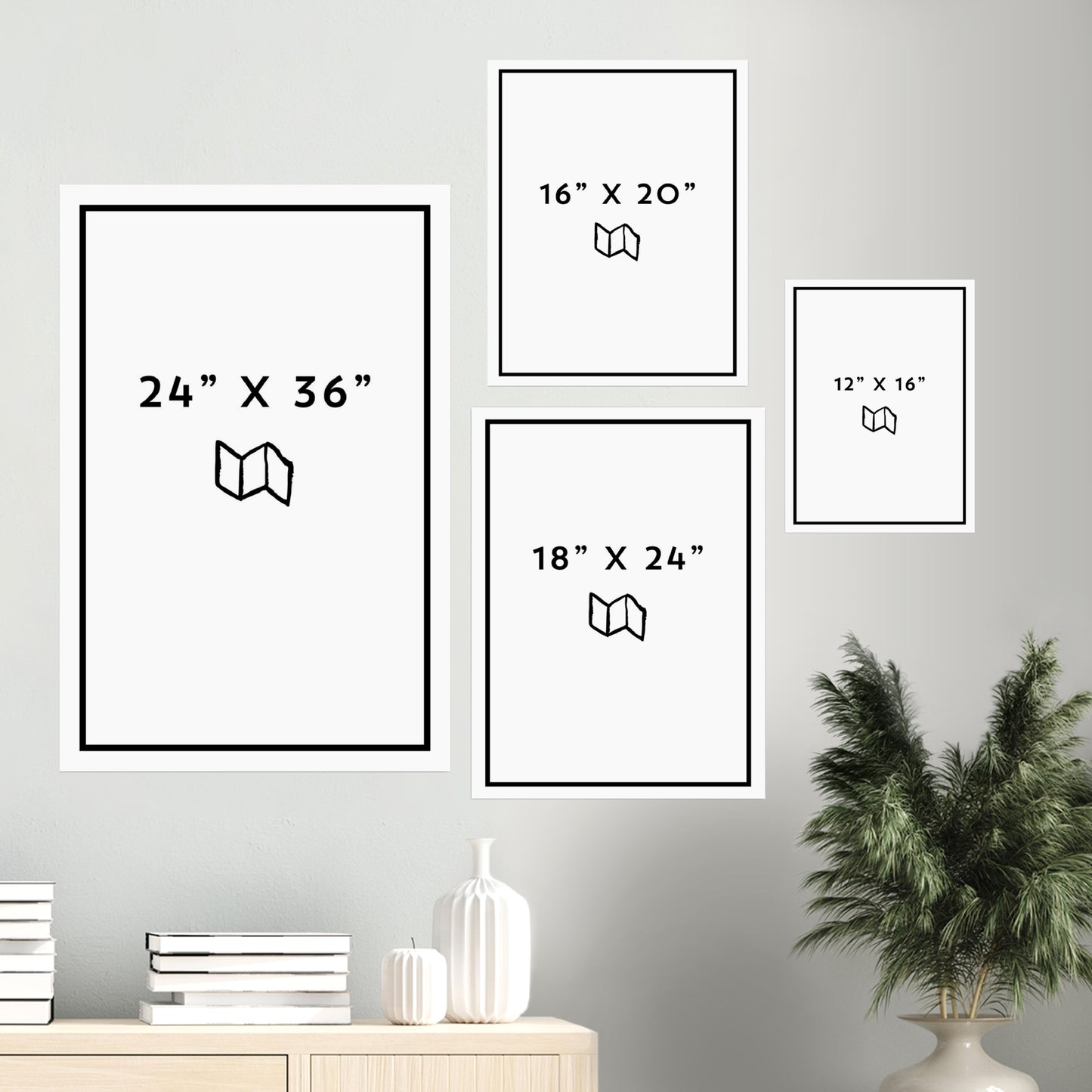 Denver CO - Professional Football City Map Print